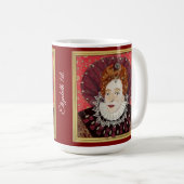 Origineel portret van Elizabeth 1ste. Koffiemok (Voorkant rechts)