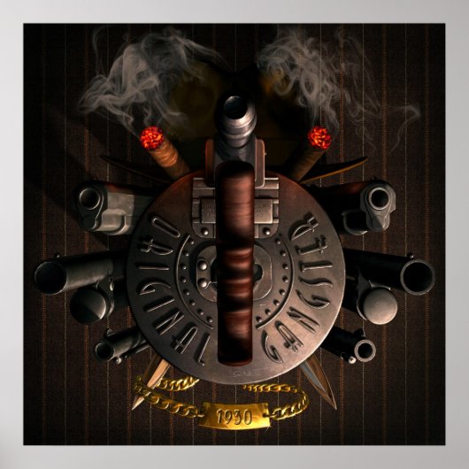 Origineel Poster van Gangster (Voorkant)