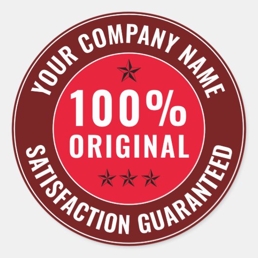 Origineel productetiket Sticker (Voorkant)