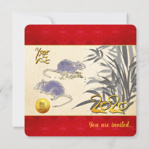 Origineel Rats Bamboo-schilderij 2020 SFCI