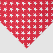 Origineel Rol Stijl Rood Witte Star-patroon Tissuepapier (Detail)