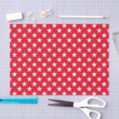 Origineel Rol Stijl Rood Witte Star-patroon Tissuepapier (Craft)