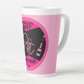 Origineel Roze Beste Moeder Ter Wereld Latte Mok (Rechterhoek)