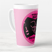 Origineel Roze Beste Moeder Ter Wereld Latte Mok (Linkerhoek)