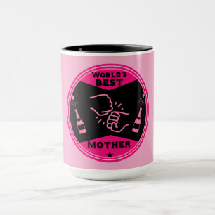 Origineel Roze Beste Moeder Ter Wereld Mok