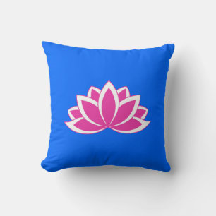 Origineel roze boeddhissymbool Lotus flower Kussen