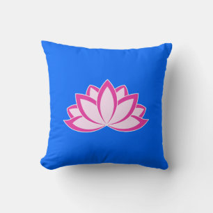 Origineel roze boeddhissymbool Lotus flower Kussen