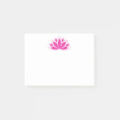 Origineel roze boeddhissymbool Lotus flower Post-it® Notes (Voorkant)