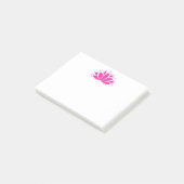 Origineel roze boeddhissymbool Lotus flower Post-it® Notes (Schuin)