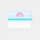 Origineel roze boeddhissymbool Lotus flower Post-it® Notes (Voorkant)