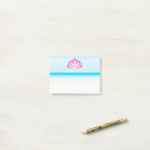 Origineel roze boeddhissymbool Lotus flower Post-it® Notes (Op bureau)