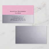 Origineel Roze, klassiek, roze Visitekaartje (Voorkant / Achterkant)