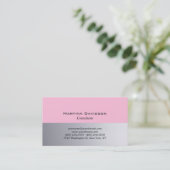 Origineel Roze, klassiek, roze Visitekaartje (Staand voorkant)