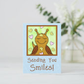 (Origineel) Schattigee slak die glimlacht | Briefkaart (Staand voorkant)