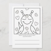 (Origineel) Schattigee Snail Sending Smiles Kleure Kaart (Achterkant)