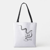 Origineel schilderij 3 Slang Chinees Nieuwjaar 202 Tote Bag (Achterkant)