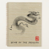 Origineel Schilderij Dragon Jaar 2024 Monogram LP Planner (Voorkant)