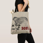 Origineel schilderij OX Vietnamees Nieuwjaar 2021 Tote Bag (Dichtbij)