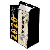 Origineel schilderij van Bamboe Ratten WEERT Chine Medium Cadeauzakje (Voorkant Gekanteld)