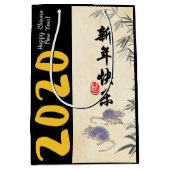 Origineel schilderij van Bamboe Ratten WEERT Chine Medium Cadeauzakje (Voorkant)