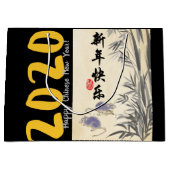 Origineel schilderij van Bamboe Ratten Wissen in C Groot Cadeauzakje (Voorkant)