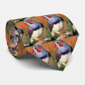 origineel schilderij van zebra vinvogel stropdas (Opgerold)