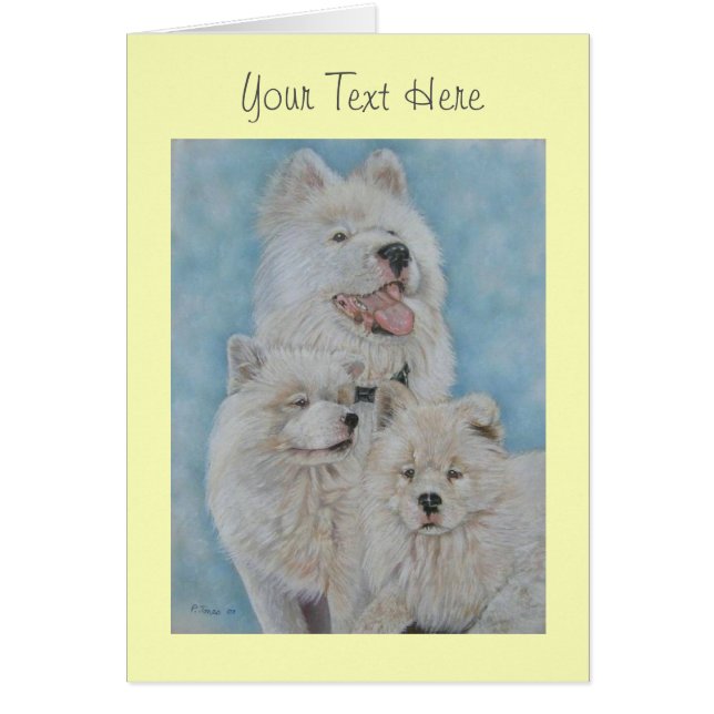 Origineel schilderij van zeer schattige hond (Voorkant)