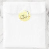 Origineel schilderij Waterbuffel Kind Ox Jaar RS Ronde Sticker (Tas)