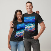 Origineel schilderij Zeegezicht schilderij Moderne T-shirt (Unisex)