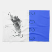 Origineel schilderkonijn Chinees jaar Zodiac KT Theedoek (Horizontaal)