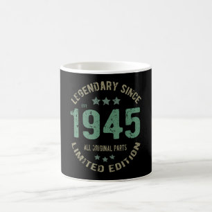 Origineel sinds 1945 Vintage Legende Verjaardagsca Koffiemok