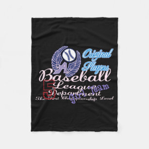 Origineel Speler Baseball Meisje Team T-shirt Fleece Deken