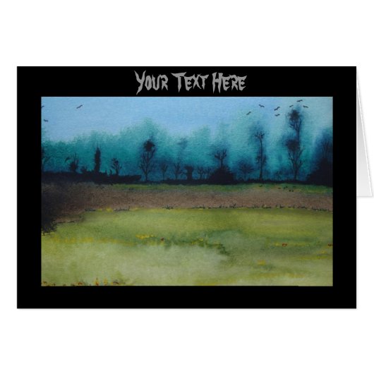 Origineel spookachtig mystiek boslandschap (Voorkant Horizontaal)