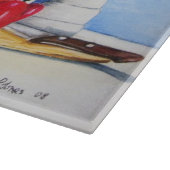 Origineel stilleven schilderij van groenten snijplank (Hoek)