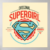 Origineel Supergirl Vintage Logo Badge Poster (Voorkant)