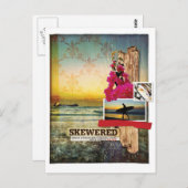 Origineel Surf Thema Digital Art Collage Briefkaar Briefkaart (Voorkant / Achterkant)