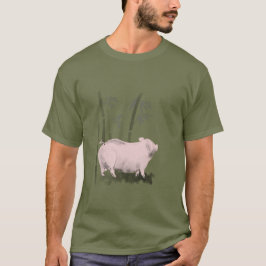 Origineel Tekenvarken en Bamboe man T-shirt
