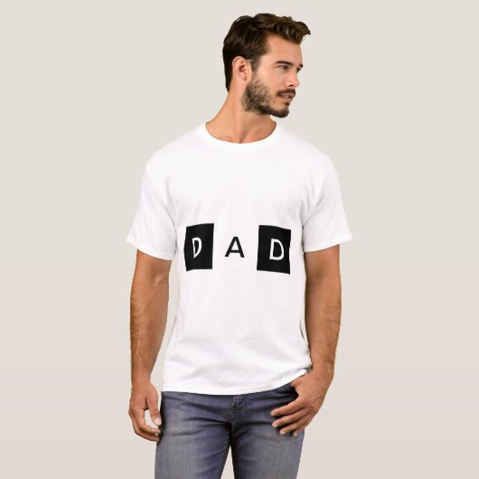 Origineel tekstontwerp - DAD T-shirt (Voorkant volledig)