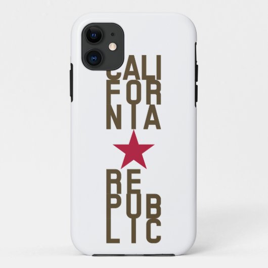 Origineel tekstontwerp van de Mode Californische R Case-Mate iPhone Case (Achterkant)