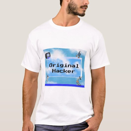 Origineel thema Hacker Windows 95 T-shirt (Voorkant)