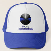 Origineel Thin Blue Line Divisional Symbool - 911 Trucker Pet (Voorkant)