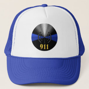 Origineel Thin Blue Line Divisional Symbool - 911 Trucker Pet
