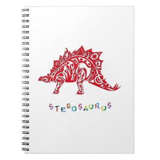 Origineel Tribale Stijl Design Stegosaurus met Nem Notitieboek
