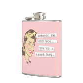 Origineel tussen mij en jullie Trashbag Heupfles (Links)