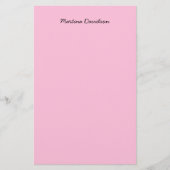 Origineel uniek roze Creatief Handschrift Briefpapier (Voorkant)