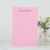 Origineel uniek roze Creatief Handschrift Briefpapier (Staand voorkant)