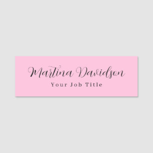 Origineel uniek roze Creatief Handschrift Naamplaatje