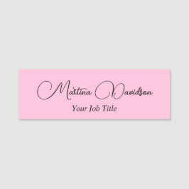 Origineel uniek roze Creatief Handschrift Naamplaatje