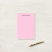 Origineel uniek roze Creatief Handschrift Post-it® Notes (Op bureau)
