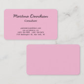 Origineel uniek roze Creatief Handschrift Visitekaartje (Voorkant / Achterkant)